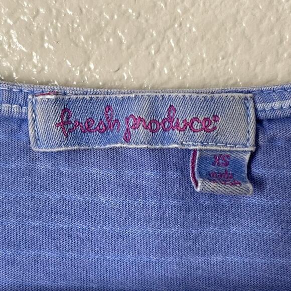 Fresh Produce Dress Womens XS Purple Mini Striped Knit Lagenlook Pockets USA - Picture 12 of 14